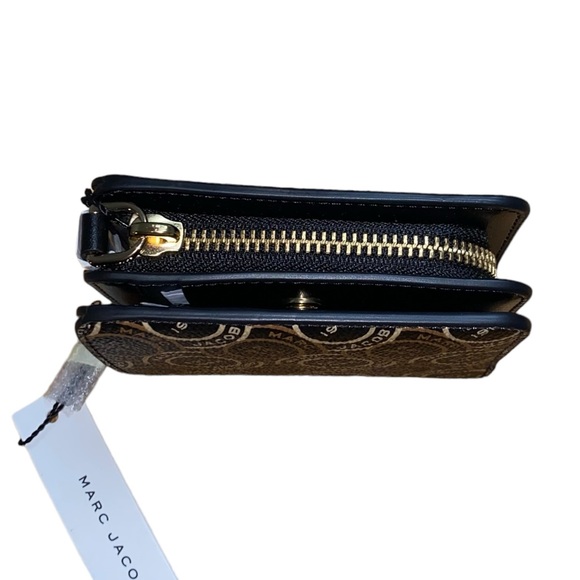 Marc Jacobs Black Multi Logo Compact Wallet - Picture 3 of 10